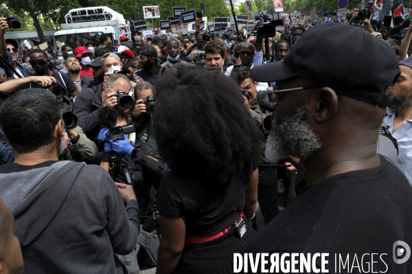 Manifestation contre la violence policière et anti raciste. Protest against police brutality and and Anti racist.