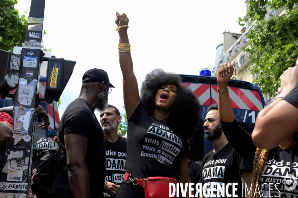 Manifestation contre la violence policière et anti raciste. Protest against police brutality and and Anti racist.