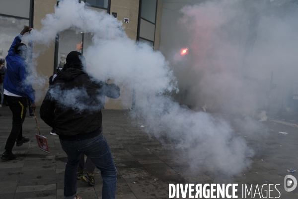 Manifestation contre la violence policière et anti raciste. Protest against police brutality and and Anti racist.