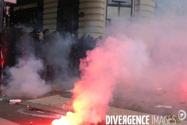 Manifestation contre la violence policière et anti raciste. Protest against police brutality and and Anti racist.