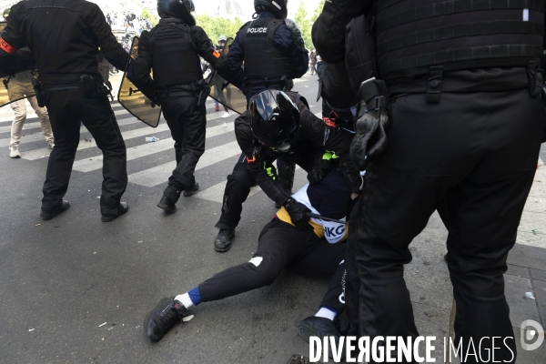 Manifestation contre la violence policière et anti raciste. Protest against police brutality and and Anti racist.