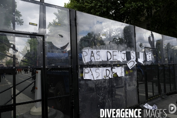 Manifestation contre la violence policière et anti raciste. Protest against police brutality and and Anti racist.