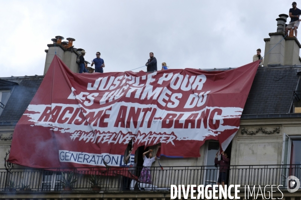 Manifestation contre la violence policière et anti raciste. Protest against police brutality and and Anti racist.