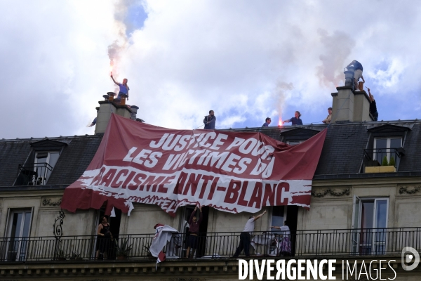 Manifestation contre la violence policière et anti raciste. Protest against police brutality and and Anti racist.