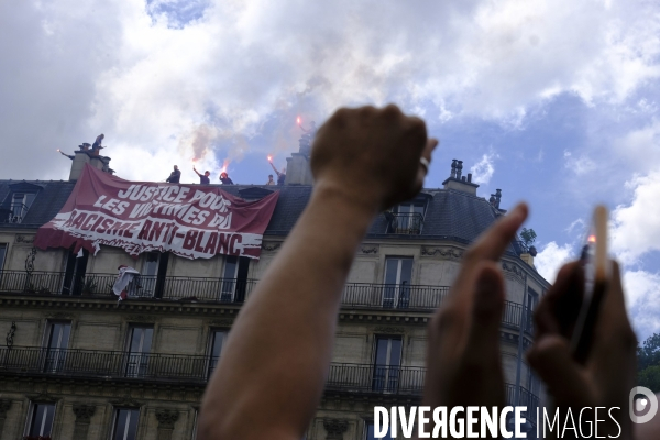 Manifestation contre la violence policière et anti raciste. Protest against police brutality and and Anti racist.