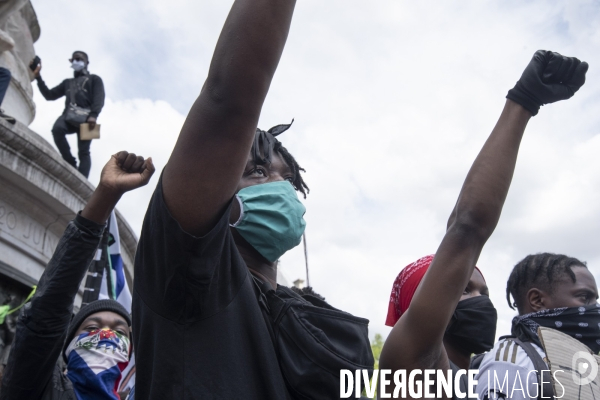 Manifestation pour la justice et contre les violences policières