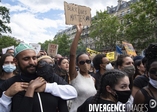 Manifestation pour la justice et contre les violences policières