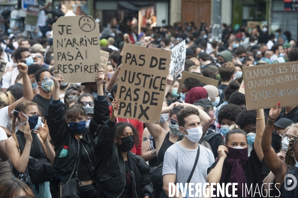 Manifestation pour la justice et contre les violences policières