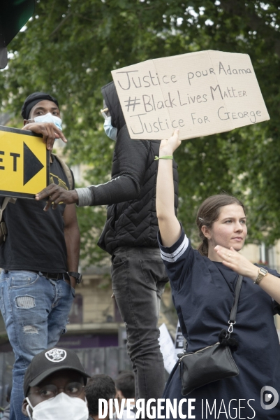 Manifestation pour la justice et contre les violences policières