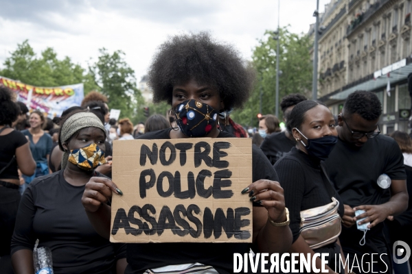 Manifestation pour la justice et contre les violences policières