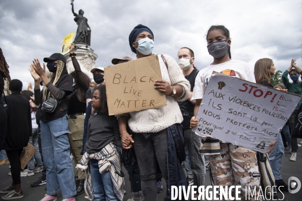 Manifestation pour la justice et contre les violences policières