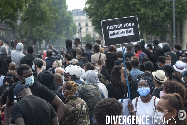 Manifestation pour la justice et contre les violences policières