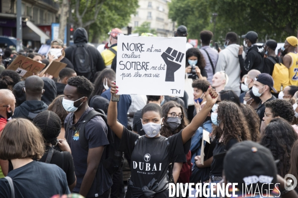 Manifestation pour la justice et contre les violences policières