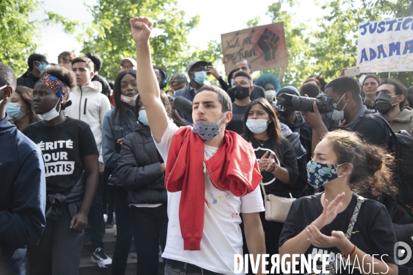 Manifestation pour la justice et contre les violences policières