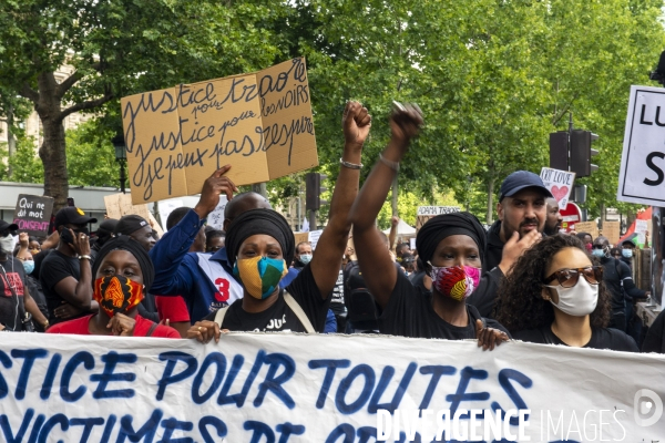 Manifestion contre les violences policière et justice pour Adama Traoré