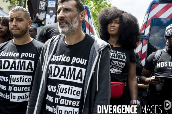 Manifestion contre les violences policière et justice pour Adama Traoré