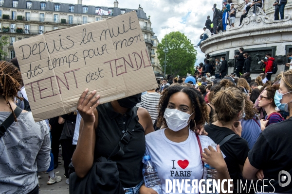 Manifestion contre les violences policière et justice pour Adama Traoré