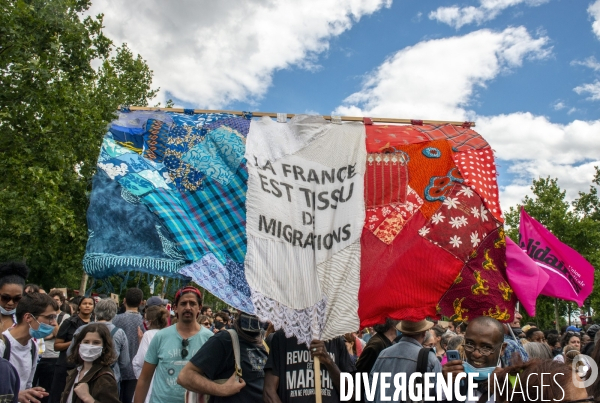 Manifestion contre les violences policière et justice pour Adama Traoré