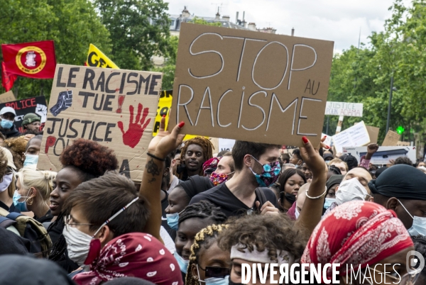 Manifestion contre les violences policière et justice pour Adama Traoré