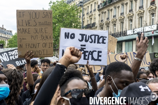 Manifestion contre les violences policière et justice pour Adama Traoré