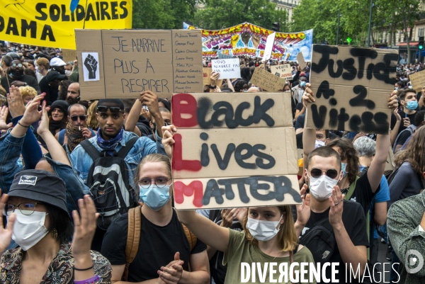 Manifestion contre les violences policière et justice pour Adama Traoré