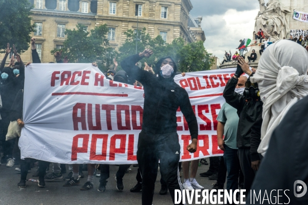 Manifestion contre les violences policière et justice pour Adama Traoré