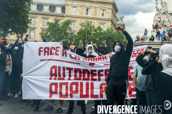 Manifestion contre les violences policière et justice pour Adama Traoré