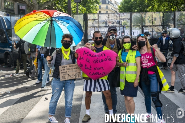 Manifestion contre les violences policière et justice pour Adama Traoré