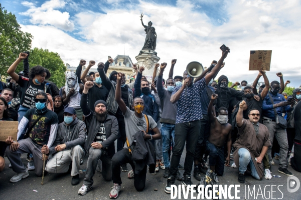 Manifestion contre les violences policière et justice pour Adama Traoré