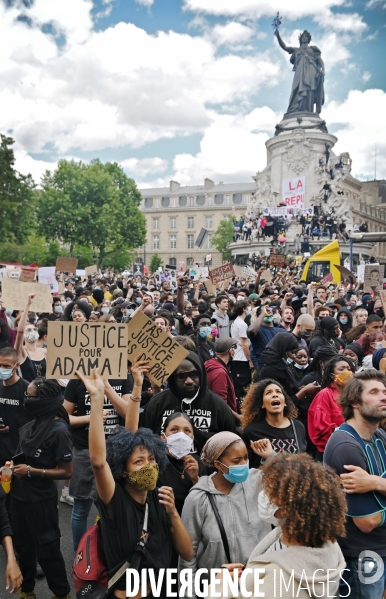 Manifestation contre le racisme et les violences policières