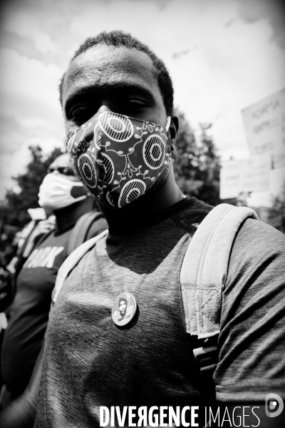 Manifestation antiraciste et contre les violences policières en hommage à Adama Traoré