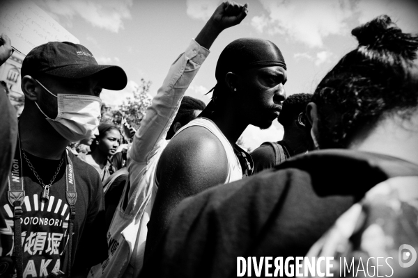 Manifestation antiraciste et contre les violences policières en hommage à Adama Traoré