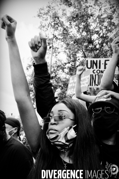 Manifestation antiraciste et contre les violences policières en hommage à Adama Traoré