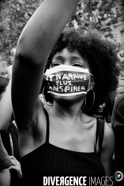 Manifestation antiraciste et contre les violences policières en hommage à Adama Traoré