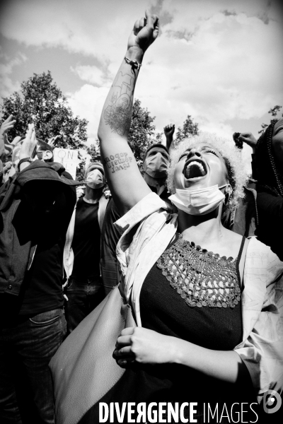Manifestation antiraciste et contre les violences policières en hommage à Adama Traoré