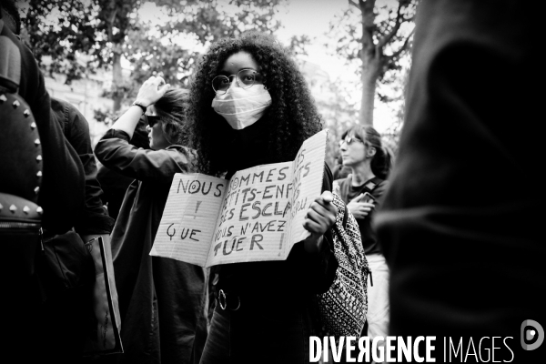 Manifestation antiraciste et contre les violences policières en hommage à Adama Traoré