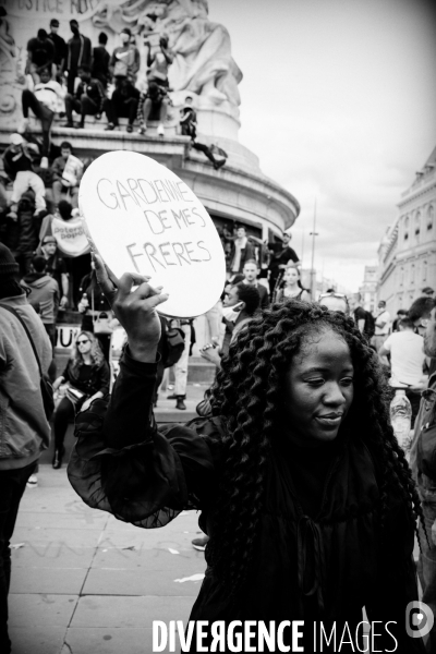 Manifestation antiraciste et contre les violences policières en hommage à Adama Traoré