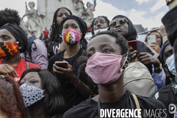 Manifestation contre le racisme et les violences policières à l appel du Comite Adama TRAOR¢