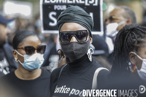 Manifestation contre le racisme et les violences policières à l appel du Comite Adama TRAOR¢
