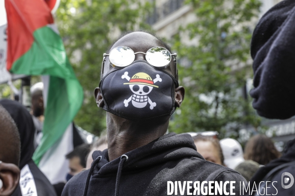 Manifestation contre le racisme et les violences policières à l appel du Comite Adama TRAOR¢