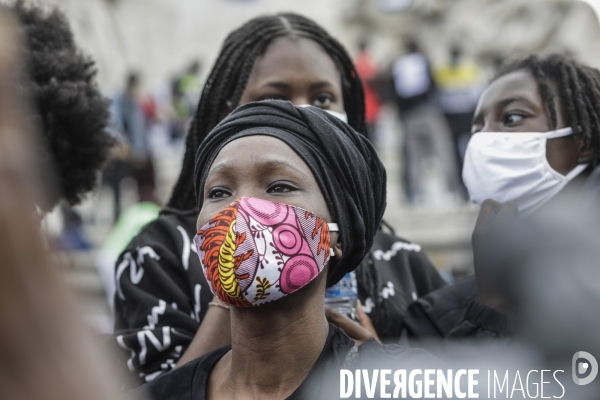 Manifestation contre le racisme et les violences policières à l appel du Comite Adama TRAOR¢