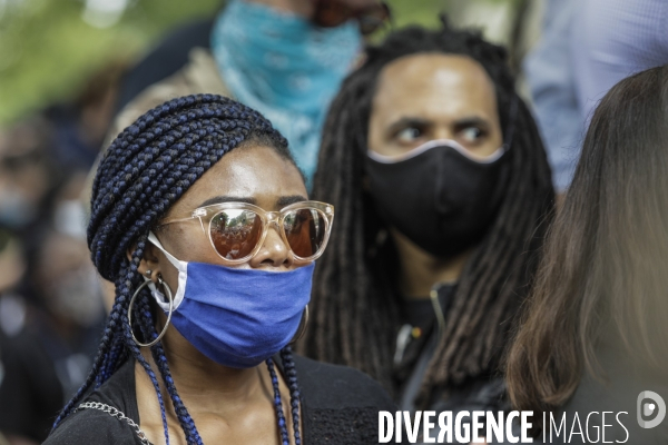 Manifestation contre le racisme et les violences policières à l appel du Comite Adama TRAOR¢