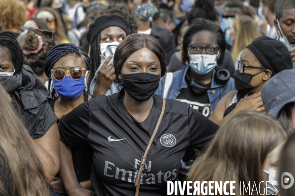 Manifestation contre le racisme et les violences policières à l appel du Comite Adama TRAOR¢