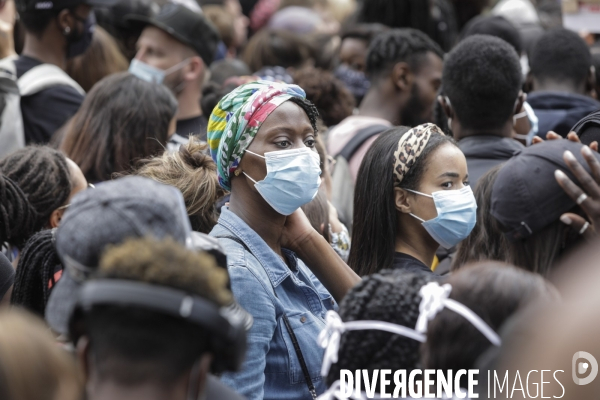 Manifestation contre le racisme et les violences policières à l appel du Comite Adama TRAOR¢