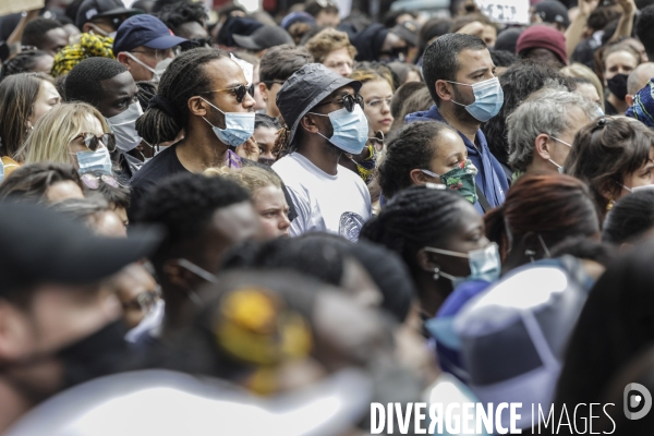 Manifestation contre le racisme et les violences policières à l appel du Comite Adama TRAOR¢