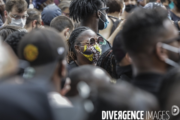 Manifestation contre le racisme et les violences policières à l appel du Comite Adama TRAOR¢