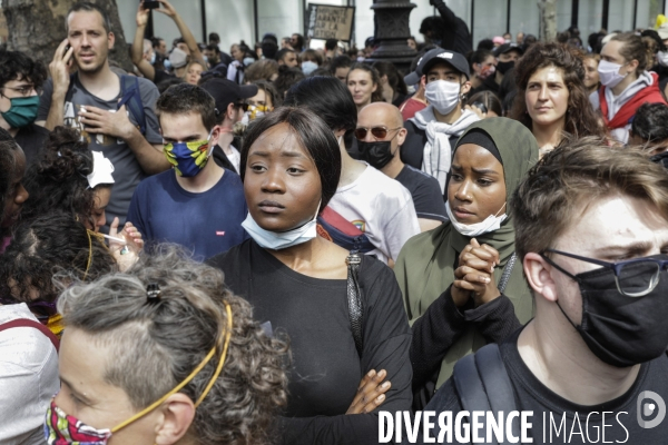 Manifestation contre le racisme et les violences policières à l appel du Comite Adama TRAOR¢