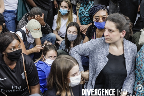 Manifestation contre le racisme et les violences policières à l appel du Comite Adama TRAOR¢