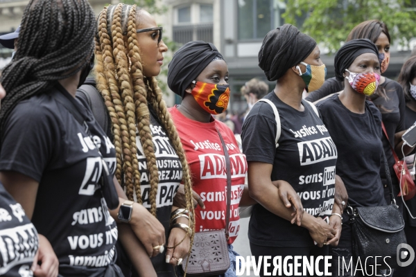 Manifestation contre le racisme et les violences policières à l appel du Comite Adama TRAOR¢