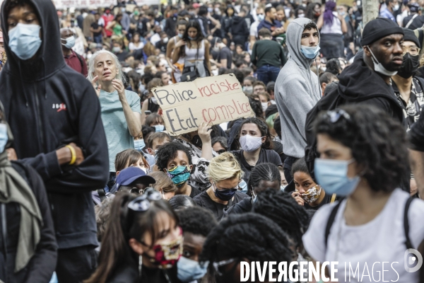 Manifestation contre le racisme et les violences policières à l appel du Comite Adama TRAOR¢